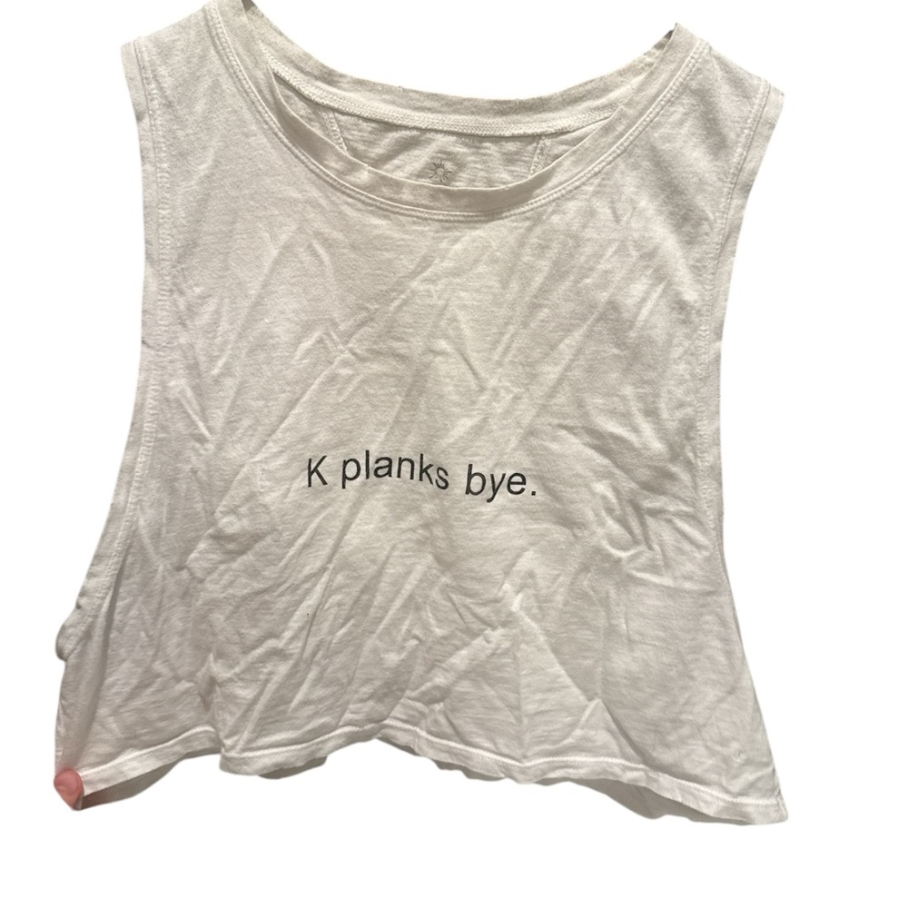 Offline AE White muscle crop top